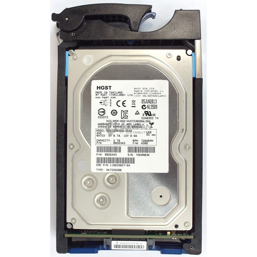 005050391 EMC HDD 2TB 7.2K NL-SAS 6G 3.5" LFF HOT-SWAP FOR EMC VMAX